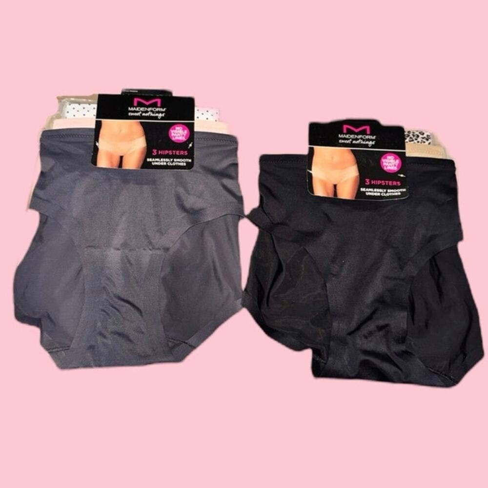 NWT Maidenform Sweet Nothings Seamless Hipster Underwear set of 2 3-Packs size L